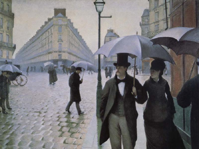 Gustave Caillebotte Rainy day in Paris France oil painting art
